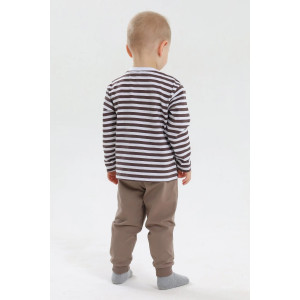 Лонгслив детский 2391-К кулирка (р-ры: 80-98) коричневый