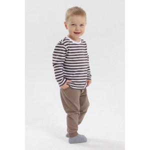 Лонгслив детский 2391-К кулирка (р-ры: 80-98) коричневый