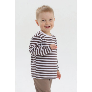 Лонгслив детский 2391-К кулирка (р-ры: 80-98) коричневый