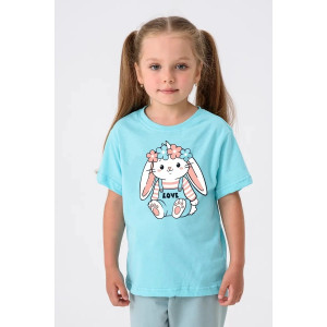 Футболка детская 2359-К "Набор-1" кулирка (р-ры: 80-110) желтый, розовый, голубой - набор 3 шт