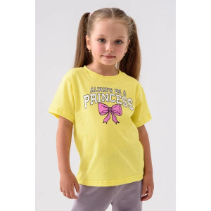 Футболка детская 2359-К "Набор-1" кулирка (р-ры: 80-110) желтый, розовый, голубой - набор 3 шт