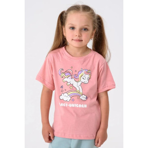 Футболка детская 2359-К "Набор-1" кулирка (р-ры: 80-110) желтый, розовый, голубой - набор 3 шт