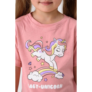 Футболка детская 2359-К "Набор-1" кулирка (р-ры: 80-110) желтый, розовый, голубой - набор 3 шт