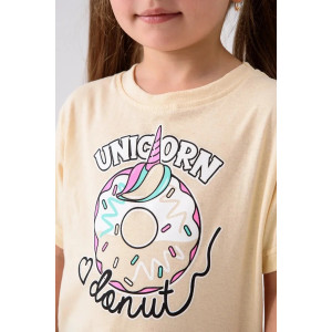 Футболка детская 2359-К "Набор-2" кулирка (р-ры: 80-110) фиолетовый, бежевый, желтый - набор 3 шт