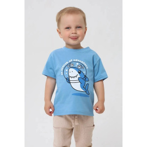 Футболка детская 2357-К "Набор-1" кулирка (р-ры: 80-110) голубой, бежевый, серый - набор 3 шт