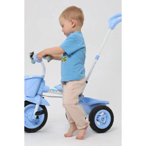 Футболка детская 2357-К "Набор-2" кулирка (р-ры: 80-110) бирюза, серый, голубой - набор 3 шт