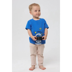 Футболка детская 2357-К "Набор-4" кулирка (р-ры: 80-110) желтый, белый, синий - набор 3 шт