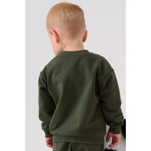 Свитшот детский 2378-Фут "Футер" футер 2-х нитка (р-ры: 80-110) машинка зеленый