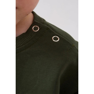 Свитшот детский 2378-Фут "Футер" футер 2-х нитка (р-ры: 80-110) машинка зеленый