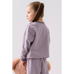 Свитшот детский 2388-Фут "Футер" футер 2-х нитка (р-ры: 80-110) единорог сухая роза