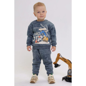 Свитшот детский 2398-Фут "Футер" футер 3-х нитка с начёсом (р-ры: 80-110) землекоп