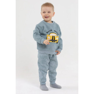 Свитшот детский 2398-Фут "Футер" футер 3-х нитка с начёсом (р-ры: 80-110) мустанг зеленый