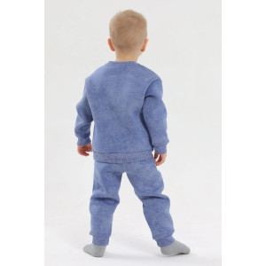 Свитшот детский 2398-Фут "Футер" футер 3-х нитка с начёсом (р-ры: 80-110) акула индиго