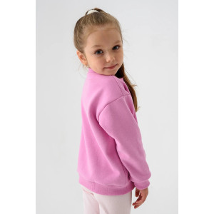 Свитшот детский 2392-Фут "Футер" футер 3-х нитка с начёсом (р-ры: 80-110) единорог розовый