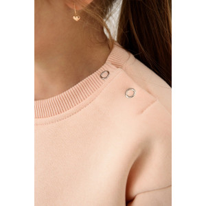 Свитшот детский 2392-Фут "Футер" футер 3-х нитка с начёсом (р-ры: 80-110) единорог персик