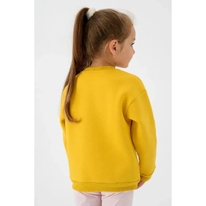 Свитшот детский 2392-Фут "Футер" футер 3-х нитка с начёсом (р-ры: 80-110) зайчик желтый