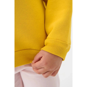 Свитшот детский 2392-Фут "Футер" футер 3-х нитка с начёсом (р-ры: 80-110) зайчик желтый