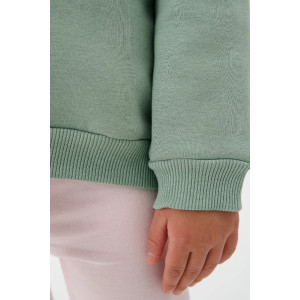 Свитшот детский 2392-Фут "Футер" футер 3-х нитка с начёсом (р-ры: 80-110) единорог зеленый