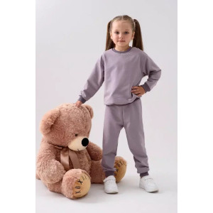 Брюки детские 2380-Фут "Футер" футер 2-х нитка (р-ры: 80-110) сухая роза