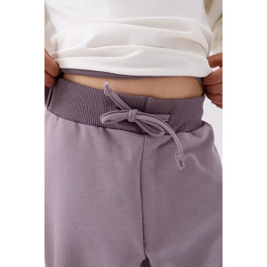 Брюки детские 2380-Фут "Футер" футер 2-х нитка (р-ры: 80-110) сухая роза