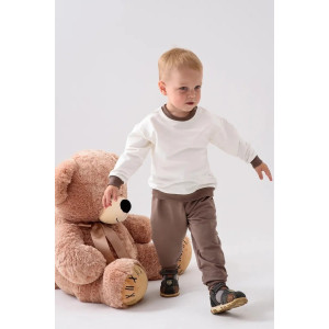 Брюки детские 2379-Фут "Футер" футер 2-х нитка (р-ры: 80-110) коричневый