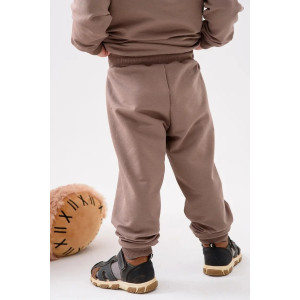 Брюки детские 2379-Фут "Футер" футер 2-х нитка (р-ры: 80-110) коричневый