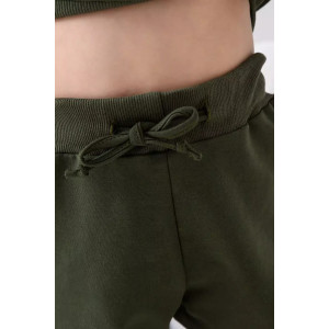 Брюки детские 2379-Фут "Футер" футер 2-х нитка (р-ры: 80-110) зеленый