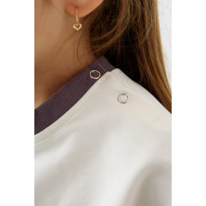 Костюм двойка детский 2377-Фут "Футер" футер 2-х нитка (р-ры: 80-110) единорог сухая роза