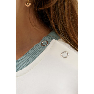 Костюм двойка детский 2377-Фут "Футер" футер 2-х нитка (р-ры: 80-110) единорог ментол