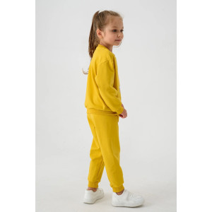Костюм двойка детский 2377-Фут "Футер" футер 2-х нитка (р-ры: 80-110) мышка желтый