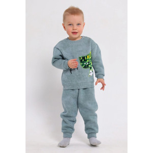 Костюм двойка детский 2399-Фут "Футер" футер 3-х нитка с начёсом (р-ры: 80-110) дракон