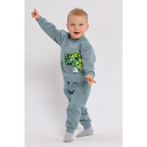 Костюм двойка детский 2399-Фут "Футер" футер 3-х нитка с начёсом (р-ры: 80-110) дракон