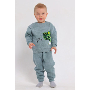 Костюм двойка детский 2399-Фут "Футер" футер 3-х нитка с начёсом (р-ры: 80-110) дракон