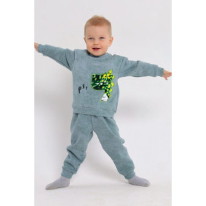 Костюм двойка детский 2399-Фут "Футер" футер 3-х нитка с начёсом (р-ры: 80-110) дракон