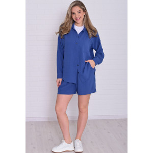 Костюм двойка женский 5351в костюмная ткань (р-ры: 42-56) маренго