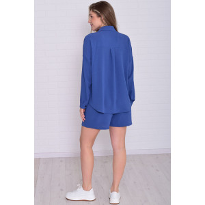 Костюм двойка женский 5351в костюмная ткань (р-ры: 42-56) маренго