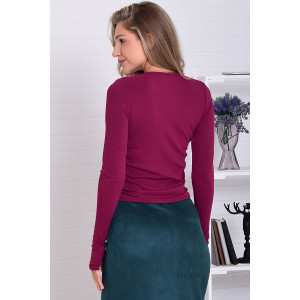 Лонгслив женский 6227б лапша (р-ры: 38-44) фиолетовый