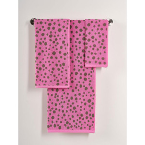 Полотенце махровое Urban Family "Капельки" розовый