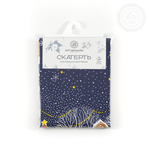 Скатерть из рогожки "Полночь" (последний размер) 180х145 Скатерть из рогожки "Полночь" (последний размер) 180х145