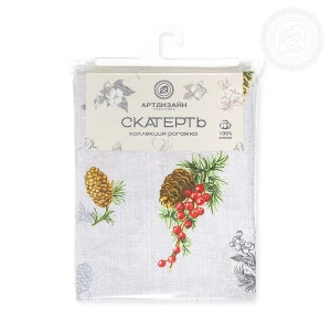 Скатерть из рогожки "Серебряный звон" (последний размер) 260х145 Скатерть из рогожки "Серебряный звон" (последний размер) 260х145