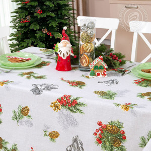 Скатерть из рогожки "Серебряный звон" (последний размер) 260х145 Скатерть из рогожки "Серебряный звон" (последний размер) 260х145