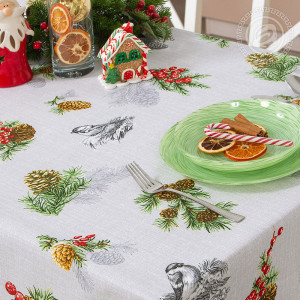 Скатерть из рогожки "Серебряный звон" (последний размер) 260х145 Скатерть из рогожки "Серебряный звон" (последний размер) 260х145