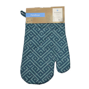 Прихватка-рукавичка кухонная "рогожка "Плетеный узор" (последний размер) 30х17 Прихватка-рукавичка кухонная "рогожка "Плетеный узор" (последний размер) 30х17