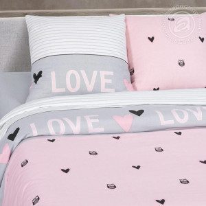 Наволочка бязь "Гламур" (последний размер) серый-розовый 70х70 (2 шт.) Наволочка бязь "Гламур" (последний размер) серый-розовый 70х70 (2 шт.)