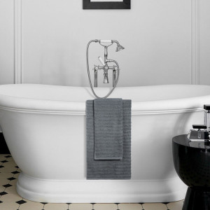 Полотенце махровое "Волна" антрацит (последний размер) 50х90 Полотенце махровое "Волна" антрацит (последний размер) 50х90