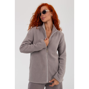 Толстовка женская "Элли" ФТ-27 флис (последний размер) светло-серый 48,52,54