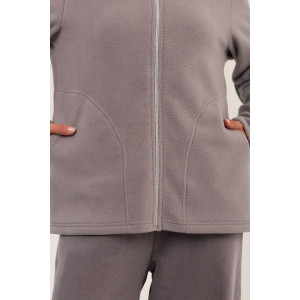 Толстовка женская "Элли" ФТ-27 флис (последний размер) светло-серый 48,52,54