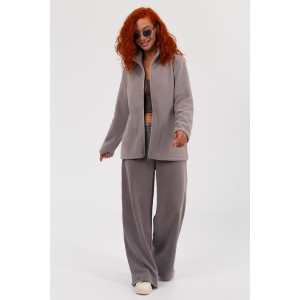 Толстовка женская "Элли" ФТ-27 флис (последний размер) светло-серый 48,52,54