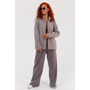 Толстовка женская "Элли" ФТ-27 флис (последний размер) светло-серый 48,52,54