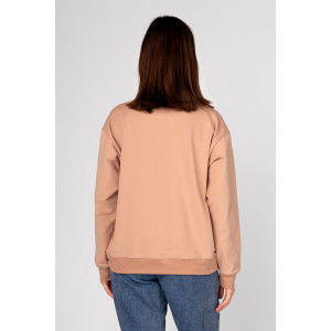 Толстовка женская ФТ-18 "Мэнди" футер 2-х нитка (последний размер) кофе 46,50